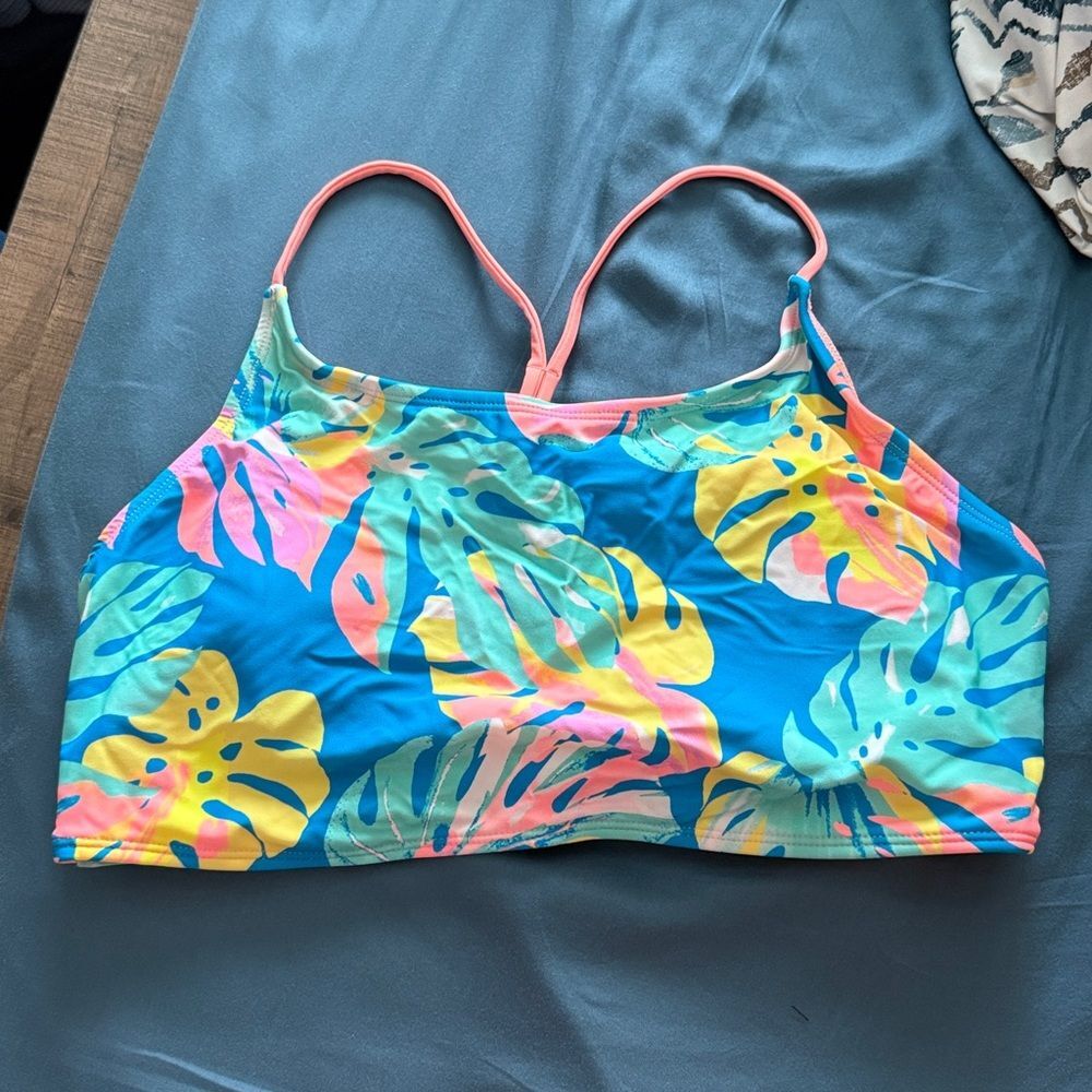 Vibrant Tropical Bikini Top